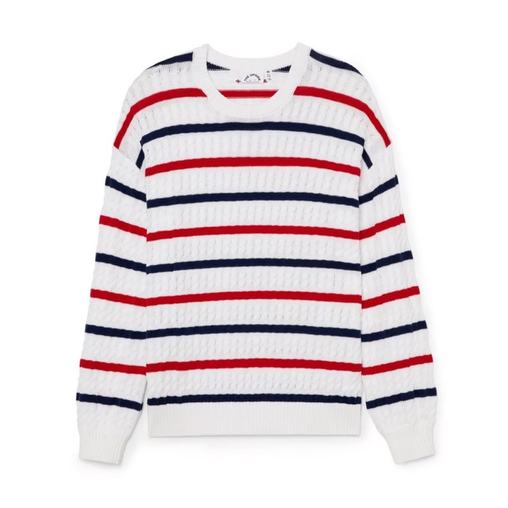 The Upside Knit Striped Crew Neck Sweater